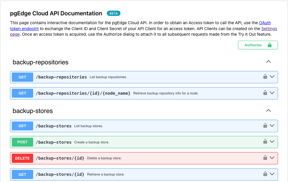 The API Client documentation