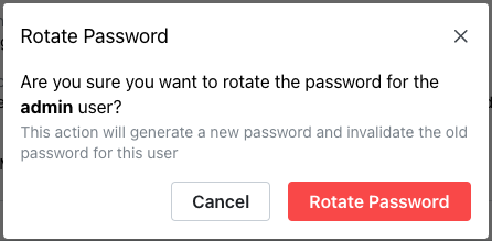 Updating a password